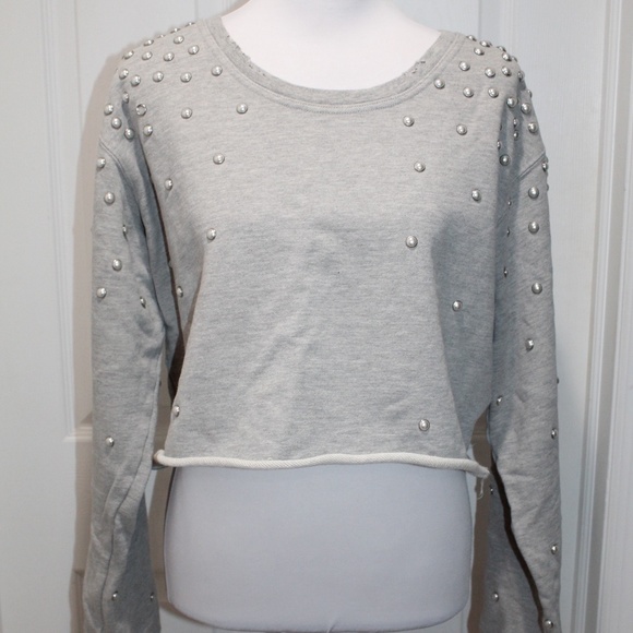 Sweat-shirt à Capuche St. John - Couleur écru Mélange Tweed Bouclé - Taille S Oversize - Neuf Sans étiquettes Complètes